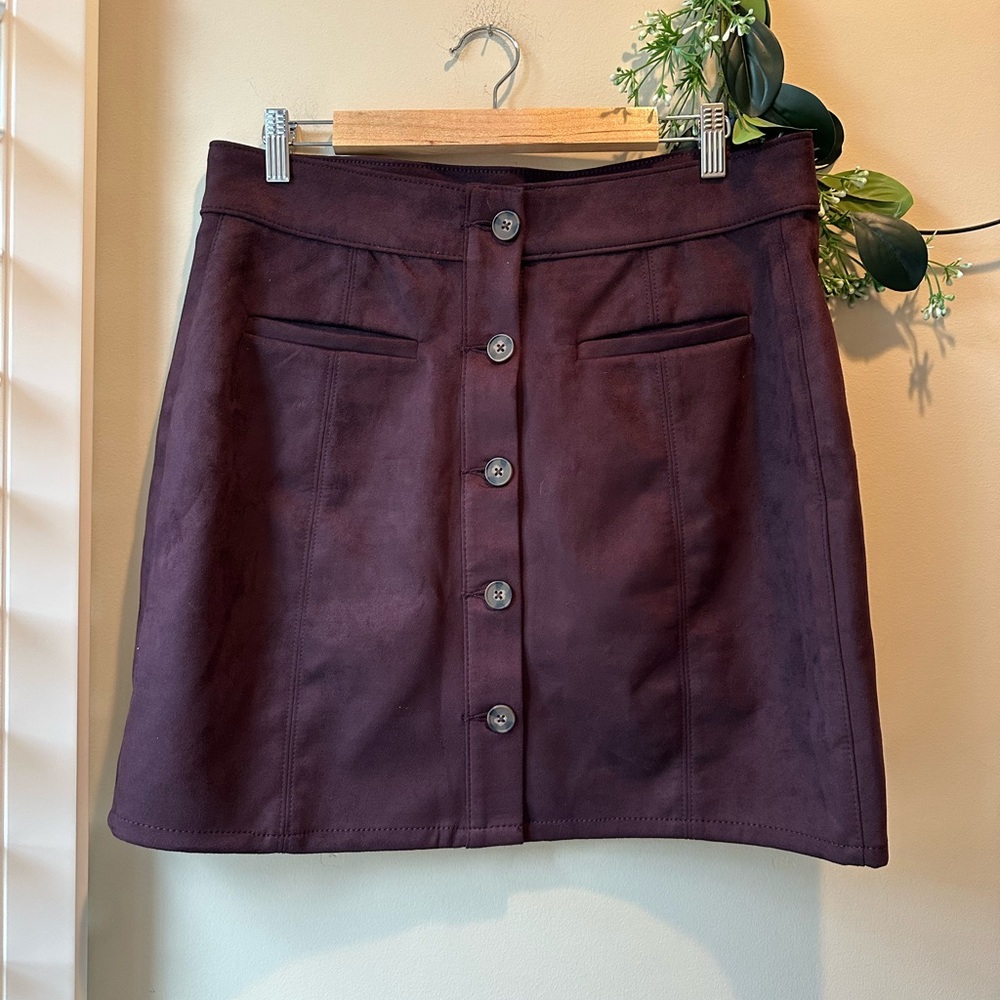 Maurices Rich Burgundy Skirt